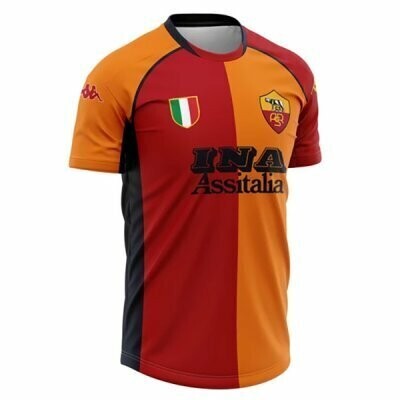 Tailandia Camiseta AS Roma Primera equipo Retro 2001 2002